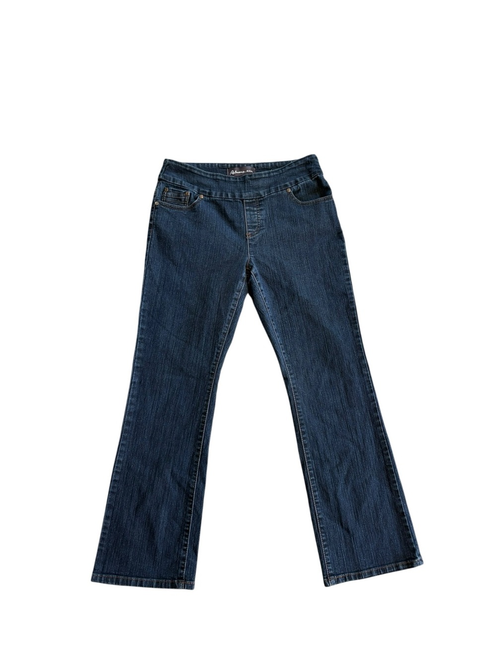 Reitmans Jeans Petite 8 Dark Wash Pull-On Jeans Stretch Denim